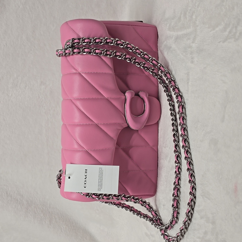Coach Pink Quilted Tabby Bag